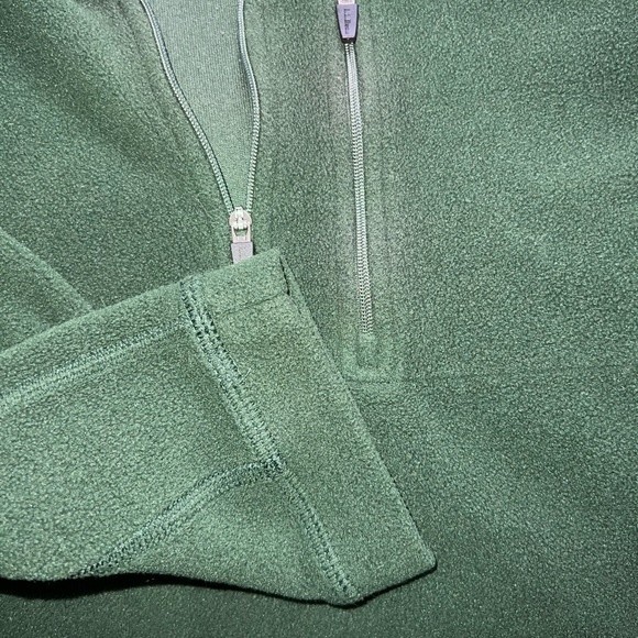 L.L. Bean | Quarter Zip Fleece | Medium | Green - Picture 4 of 5